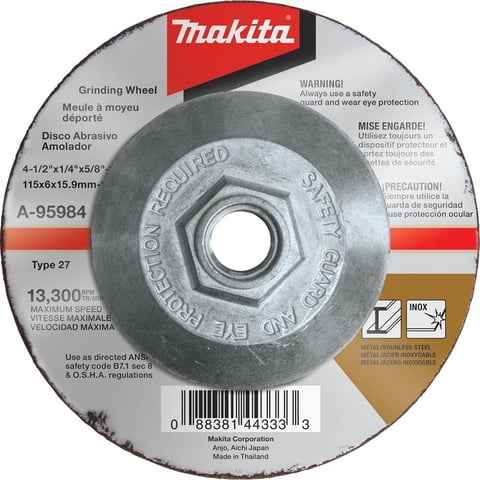 Muela Abrasiva Makita 36 Grit Inox 115 Mm