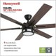 thumbnail image 2 of Ventilador de techo Honeywell 142 cm con luz, 2 of 9