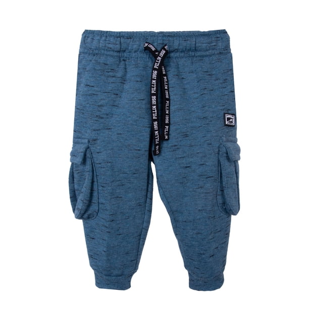 Pantalón Buzo Bebé Niño Cargo Azul