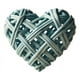 thumbnail image 2 of Set De 5 Corazón Decorativo Mimbre Pared Colgante 20cm Jhn, 2 of 3