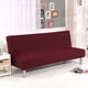 thumbnail image 1 of Xiao Hua Funda para Sofá Cama Plegable Elástica de Poliéster sin Brazos, Funda para Sofá Cama Plegable, Rojo Vino, 1 Pieza, 63-74.8 Pulgadas de Largo, 1 of 4