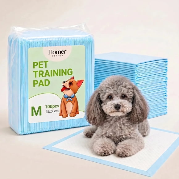100 Pañales Sabanillas Mascotas Perros 45x60 Cm Calidad Stantard Absorvente Homer Design Celeste