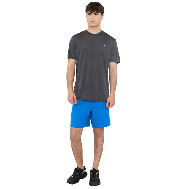 Short Hombre Deportivo Textura Azul Corona