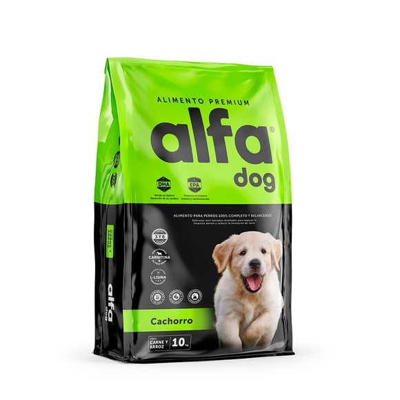 ALIMENTO PERROS ALFA DOG PREMIUM CACHORRO 10 KG