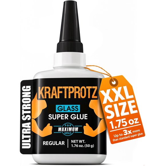 Superpegamento KRAFTPROTZ 50 g Líquido para vidrio, espejo y acrílico 1,75 oz