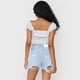 thumbnail image 2 of Blusa Mujer Off Shoulder Amarras Print Blanco Corona, 2 of 5