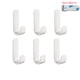thumbnail image 1 of 6pcs Multi-purpose Wall Organizer Hook Behind-door Key Cloth Hanger Hook Bathroom Robe Towel Holder Rack Kitchen Hardware Shelf Hook, 1 of 1