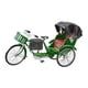thumbnail image 4 of Modelo De Rickshaw De Aleación, Decoración Del Hogar Para Niños, Niñas, Adultos, Coleccionistas, Verde, Tres Ruedas, 4 of 5