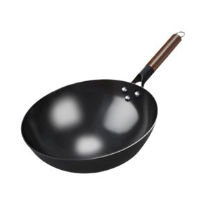 Bothyi - Sartén Wok Ollas Cocina Inducción Manual Sartén Hierro Forjado Wok Antiadherente General