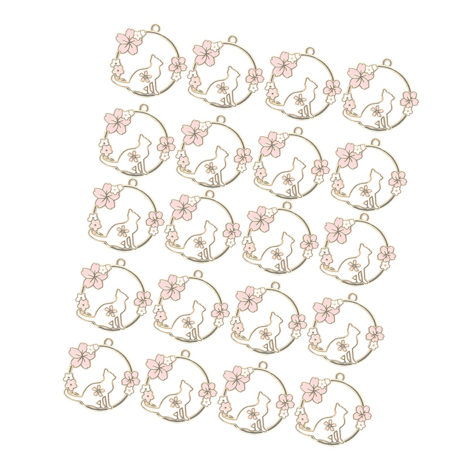 Magideal - 20 Piezas Colgantes De Abalorios De Corona Para Pulseras De Hallazgos De Gato