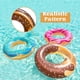 thumbnail image 4 of Flotador inflable para piscina con forma de rosquilla JOYIN de 32,5 pulgadas para adultos y niños (paquete de 3), 4 of 9