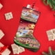 thumbnail image 4 of Película Earthbound Tema: Calcetines de Navidad, fino lino blanco para colgar en escaleras y chimenea, decoración navideña para el hogar, regalo de Navidad. 45cm × 32cm, 4 of 5