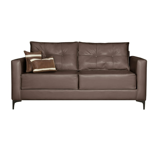 Sofa Cadillac 2 Cuerpos Pu Café