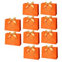 Magideal - 10 Uds. Bolsa De Para De Con Pajarita, Bolsas Para , Bolsas De Para De Cumpleaños Para Niños, Propuesta , Xs Naranja
