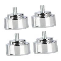 Bothyi - 4X M10 Patas De Armazón De Cama Con Rosca Profesional Para Armarios Cocina Mesa De Comedor Argent 3Cm