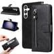 thumbnail image 2 of Funda con Cremallera para Samsung Galaxy S23 FE, Carcasa Cartera de Cuero PU con Soporte y Tarjetero, 2 of 6