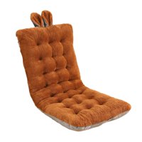 Magideal - Cojín Para Silla De Oficina, Cojín Para Respaldo, Dibujos Animados Antideslizantes Con Correa De Sujeción, Cojín Para Silla De Escritorio Con Respaldo Café