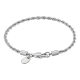 thumbnail image 2 of Pulsera rope 3mm unisex elegante saint venik 18 CM Plateada, 2 of 3