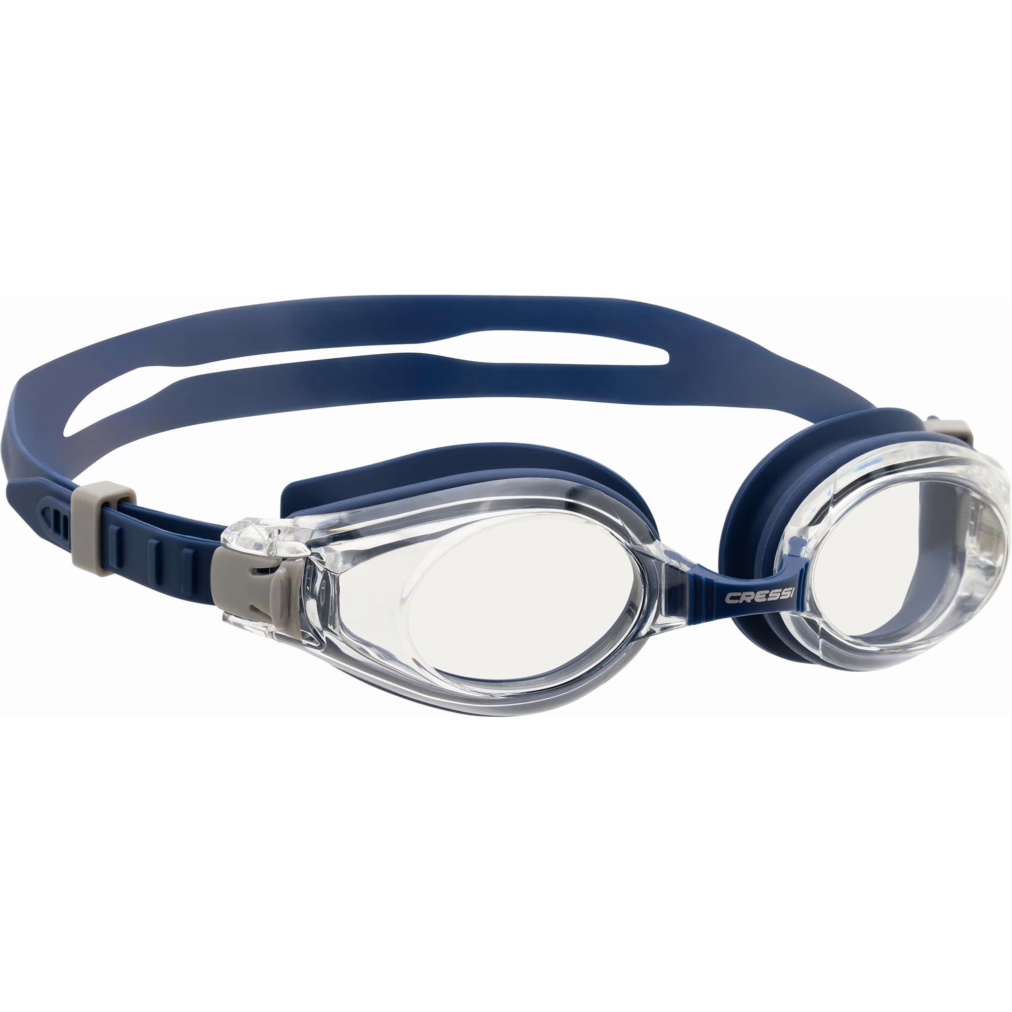 Gafas De Natación Cressi Nuoto 3.0 Con Correa De Silicona Azul Marino Y Azul Marino Para Adultos