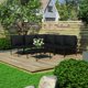thumbnail image 2 of Juego de Salón de Jardín Casafoyer 6 Piezas PVC Negro con Cojines, 2 of 5