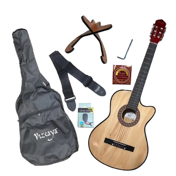 Pack De Guitarra Acustica Vizcaya CGP-W PACK