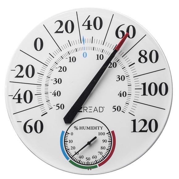 Termómetro Headwind EZREAD de 32 cm con esfera colgante e higrómetro