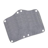 Ioensy - 4 Piezas De Gorro Duro, Banda Para El Sudor, Paño De Rizo, Reutilizable, Disipador De Calor, Gris