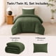 thumbnail image 2 of Conjunto de Edredón CozyLux Twin Verde Oliva 2 Piezas, 2 of 9