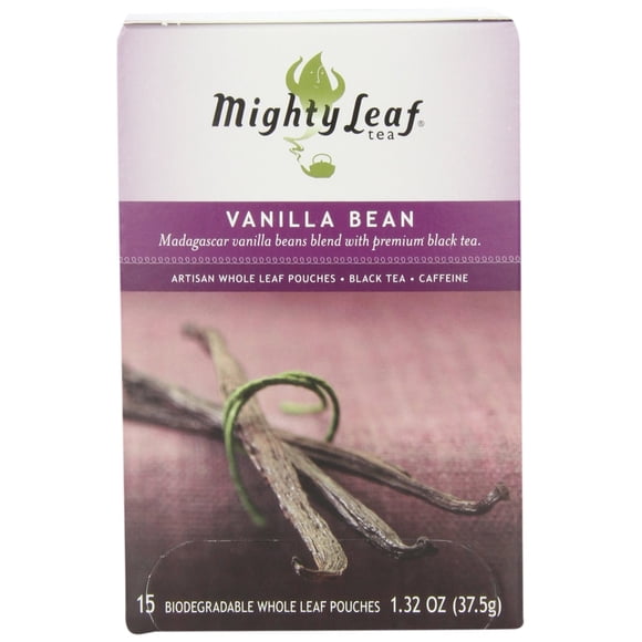 Té Negro Mighty Leaf Vanilla Bean 15 Bolsas Paquete De 3