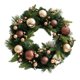 thumbnail image 3 of Guirnalda De Flores Artificiales De Corona Navide?a De 45 Cm Para Interiores Y Exteriores, 3 of 5