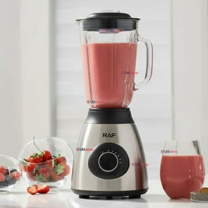 Raf - Licuadora Juguera Multifuncional 2 En 1 Picadora Jarra De Vidrio 1000W De Potencia