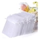 thumbnail image 1 of Bolsas de organza , 100 unidades, color blanco, regalo de boda, 10 x 15 cm, 1 of 7
