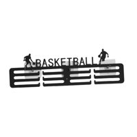 Magideal - Colgador De Exhibición Para Medallas, Estante De Almacenamiento, Organizador De Metal, Soporte Para Medallas Fácil De Instalar Para Colgar En La Pared Baloncesto