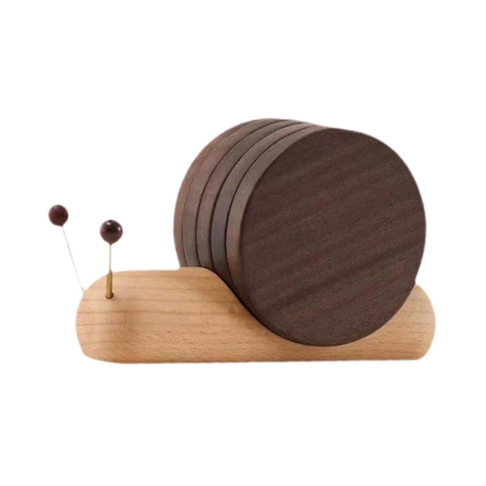 Magideal - 5 X Posavasos De Bebida De Madera, Montañas De Mesa En Forma De Dispositivos De Cocina, Alfombrillas De Aislamiento Multipropósito Para Encimeras De T