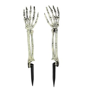 Bothyi - Decoraciones De Halloween Esqueleto Brazo Estaca Horror Props Para Patio De Césped Exterior