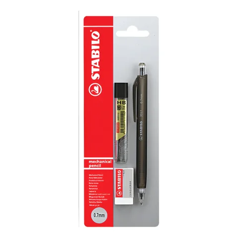 Stabilo Portaminas 3555 0,7Mm. Portamina + Repuestos + Goma