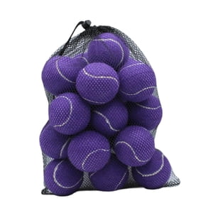 Ioensy - 20X Pelotas De Tenis Pelotas Elásticas Para Jugar Con Perros Entretenimiento Para Principiantes Púrpura