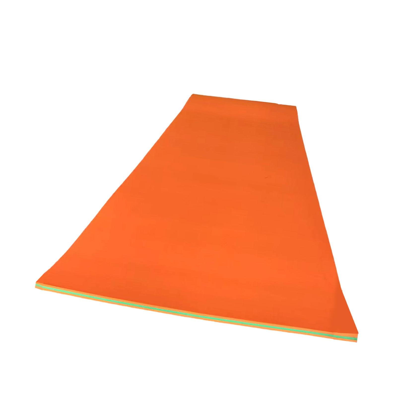 Magideal - Colchón De Agua Enrollable, Balsa Para Adultos, Almohadilla De Piscina, Almohadilla De Espuma Para Fiestas, Relajación, Playa, Lago, Recreación Acuáti Naranja Verde