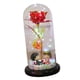 thumbnail image 5 of Flor Artificial De Lujo Con Cubierta De Vidrio Hecha A Mano Para Mamá, Mujer, Esposa, Decoración Roja, 5 of 5