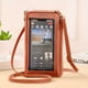 thumbnail image 1 of Fashion PU Leather Touch Screen Mobile Phone Bag For Iphone 15 14 13 11 12 Pro Max X XR XS Max 6 6s 7 8 Plus Case, 1 of 3