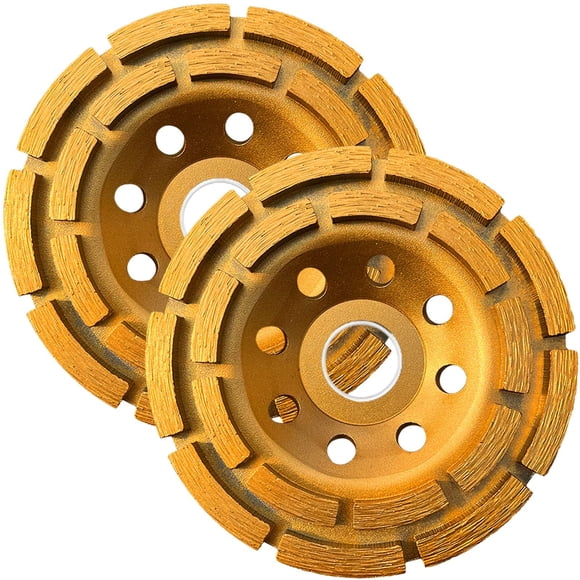 Muela abrasiva de hormigón de diamante, 2 piezas para amoladora angular