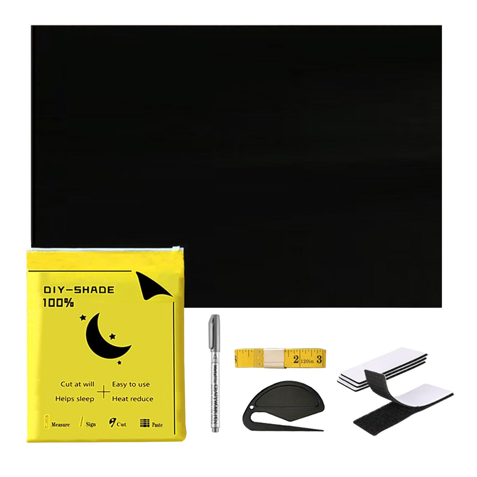 Magideal - Cortinas Opacas Para Ventana, Cubierta Para Ventana, Película Opaca Para Ventana, Cortinas Opacas Para Accesorios De Acampada, Ventana Para Habitación 1.45mx3m