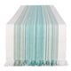thumbnail image 1 of Camino de mesa DII Everyday Collection con flecos, color verde azulado, 14 x 72 cm, 1 of 9