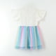 thumbnail image 3 of Vestido Niña Tull Arcoiris Blanco Unicornio, 3 of 5