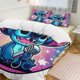 thumbnail image 2 of Stitch Being A Rock Star 3 Pieces Duvet Cover Set Full Size Super Soft Fade Resistant Microfiber, 2 of 4