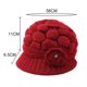 thumbnail image 2 of Gorro de invierno con ala de punto cálido, 2 of 5