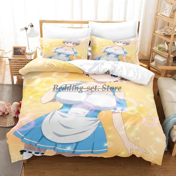 Uzaki-chan Wants to Hang Out! Bedding Set Bed Set Aldult Kid Bedroom Duvetcover Sets Anime