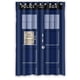 thumbnail image 1 of Cortina de ducha con diseño de la Torre de la Policía Mágica Azul de la Tardis de dibujos animados, juego de cortina de baño con ganchos, tamaño 48 x 72 pulgadas, 1 of 3
