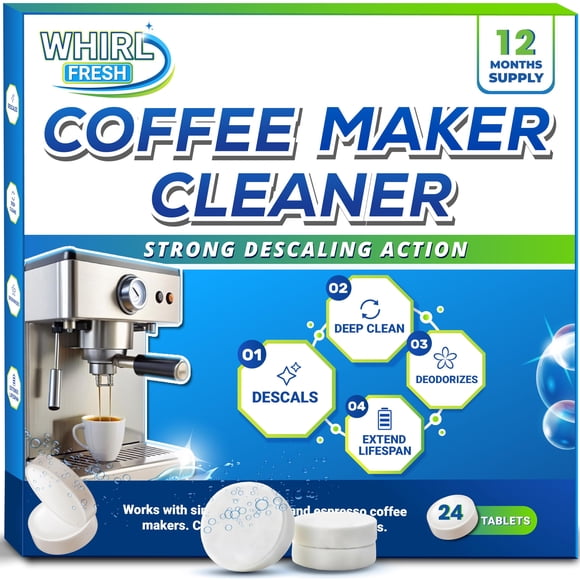 Tabletas desincrustantes para máquinas de café Whirl Fresh, 24 unidades