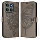 thumbnail image 1 of Funda Cartera Mariposa Para Motorola Edge 60 Pro Con Soporte Y Ranuras Para Tarjetas Gris, 1 of 5